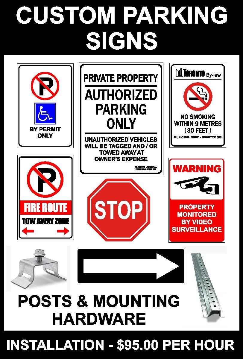 Images of parking lot signs